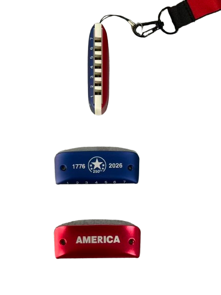 America 250th Birthday Harmonica